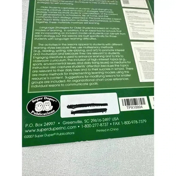 Language Strategies for‎ Older Students SPEECH THERAPY CD Rom Unused - Picture 4 of 12